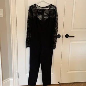 Black lace romper
